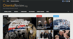 Desktop Screenshot of orientalreview.org